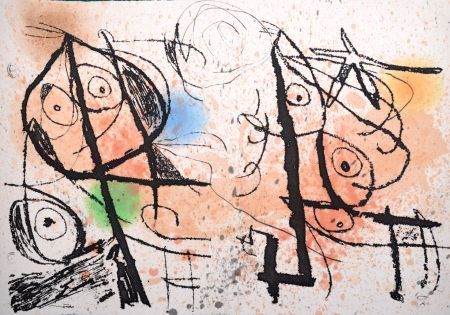 Radierung Und Aquatinta Miró - Le Courtisan grotesque VII, 1974