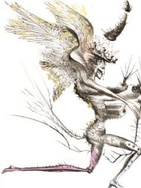 Stich Dali - Le Demon Aile (Winged Demon)
