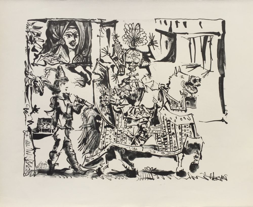 Lithographie Picasso - Le Depart (The Departure) (B. 686)