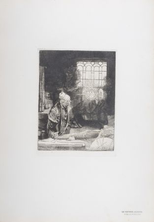 Heliogravüre Rembrandt - Le Docteur Faustus