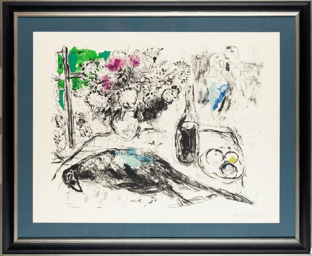 Lithographie Chagall - Le Faisan