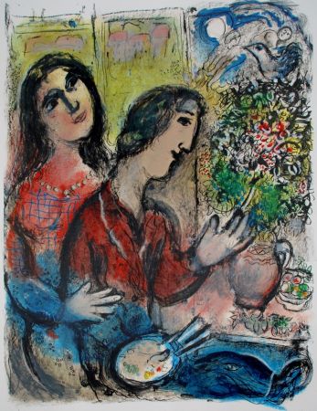 Lithographie Chagall - Le Femme du Peintre, The Artists Wife