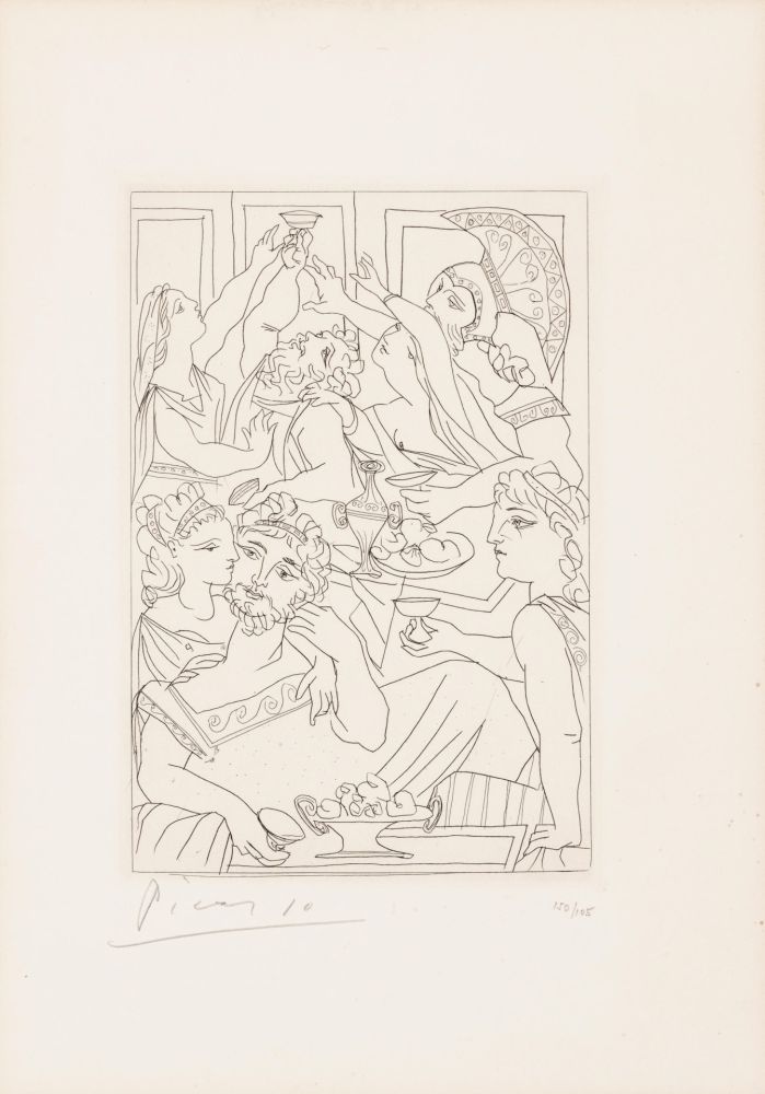 Stich Picasso - Le festin, pl. 6