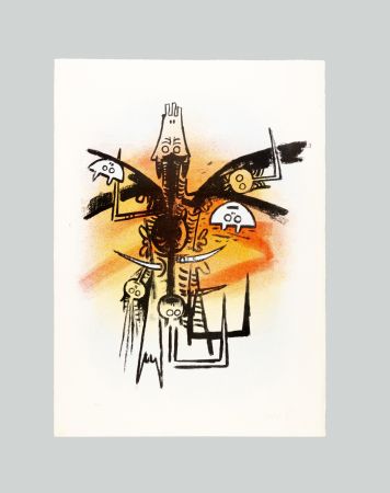 Lithographie Lam - Le Feu vert