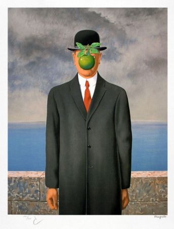 Lithographie Magritte - Le fils de l'homme