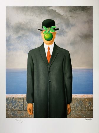 Lithographie Magritte - Le Fils de l'Homme (The Son of Man)