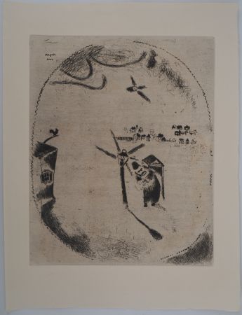 Stich Chagall - Le gardien de la lumière (Le garde au réverbère)