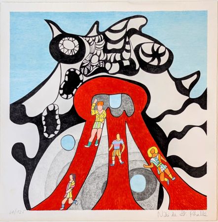 Lithographie De Saint Phalle - Le Golem - Jerusalem 
