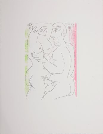 Lithographie Picasso (After) - Le Goût du Bonheur (W), 1970