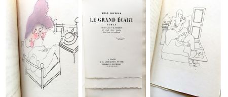 Illustriertes Buch Cocteau - LE GRAND ÉCART. Roman illustré par l'auteur de vingt deux dessins dont onze en couleurs.
