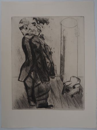 Stich Chagall - Le géant et le petit fauteuil ( Sobakevitch près du fauteuil)