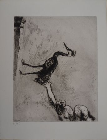 Stich Chagall - Le héron (Les grenouilles qui demandent un roi)