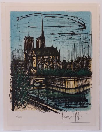 Lithographie Buffet - Le Jardin de l'Échevêché 