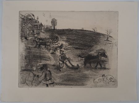 Stich Chagall - Le labourage