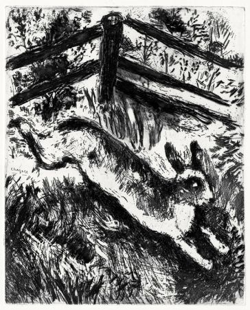 Radierung Chagall - Le Lièvre et les Grenouilles, 1927-1930