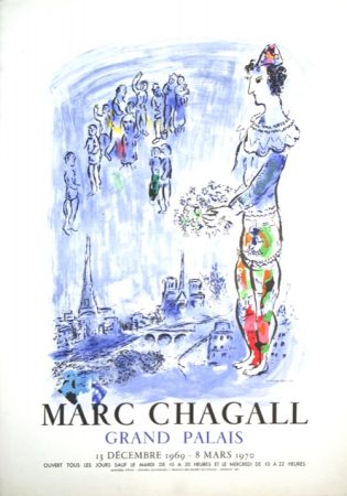 Lithographie Chagall - Le Magicien