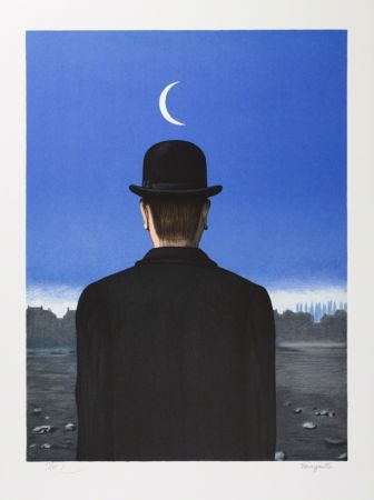 Lithographie Magritte - Le Maître d'École