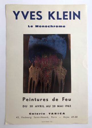 Plakat Klein - Le monochrome Peintures de feu / Galerie Tarica
