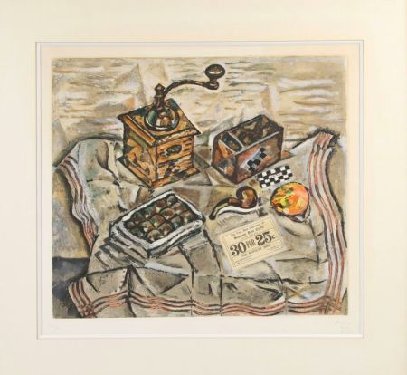 Radierung Und Aquatinta Miró - Le moulin à café, 1954