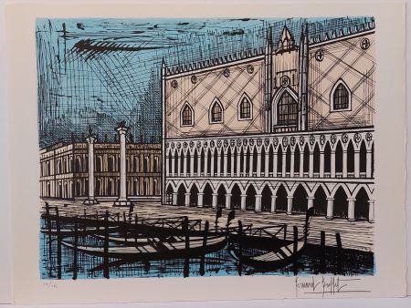 Lithographie Buffet - Le Palais des Doges 