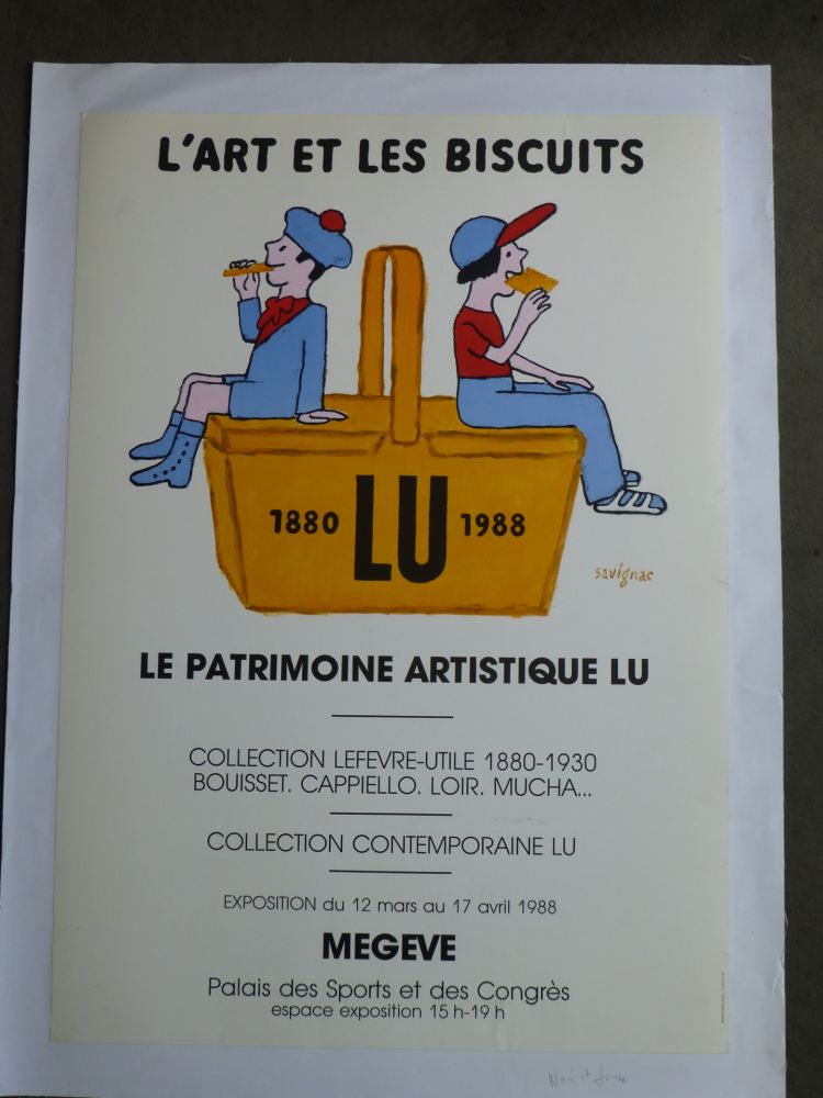 Plakat Savignac - Le patrimoine artistique LU ,l'art et les biscuits 