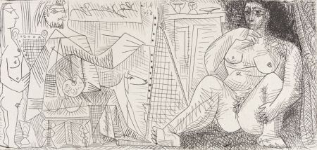 Stich Picasso - Le Peintre et son Modèle