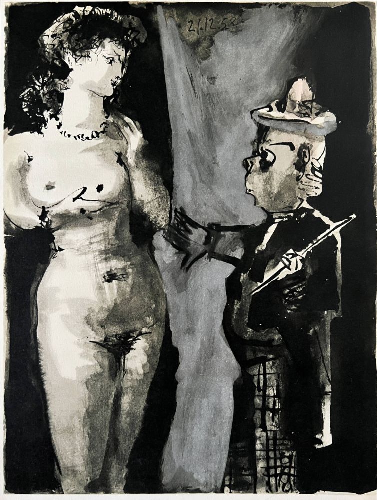 Lithographie Picasso - Le Peintre et son Modèle II