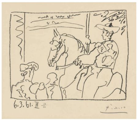 Lithographie Picasso - LE PICADOR (The Picador) 6.3.61.II