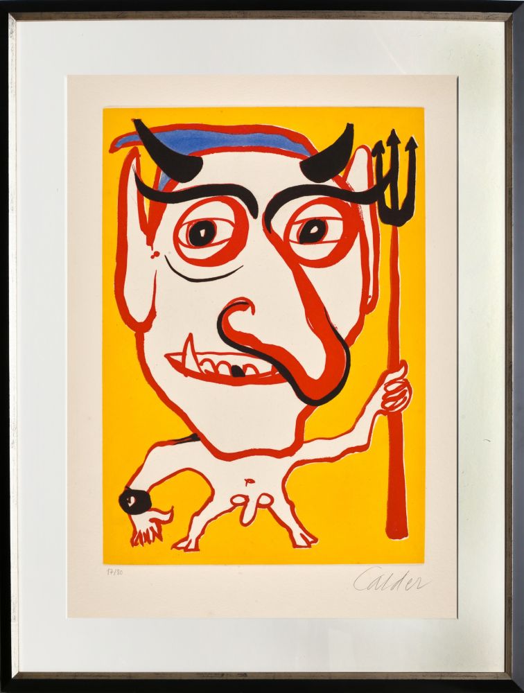 Aquatinta Calder - Le Portrait de Constantin (Devil)