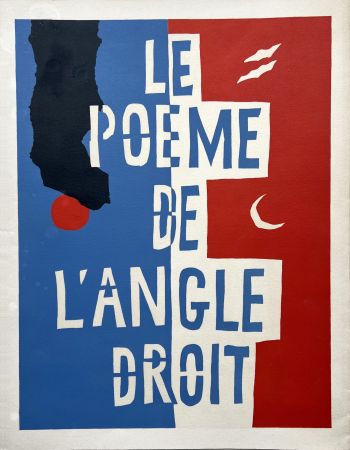 Lithographie Le Corbusier - LE POÈME DE L'ANGLE DROIT. Couverture (Paris 1955)