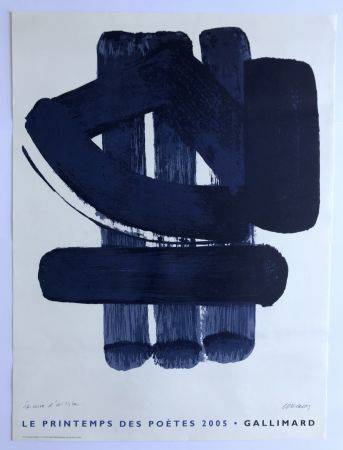 Offset Soulages - Le Printemps des poètes - Gallimard