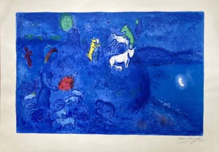 Lithographie Chagall - LE PRINTEMPS. Épreuve signée (Daphnis & Chloé - 1961)