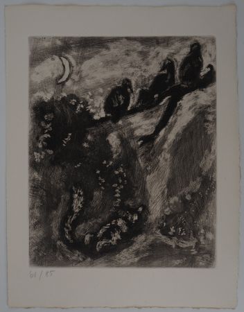 Stich Chagall - Le renard en chasse (Le renard et les poulets d'Inde) 