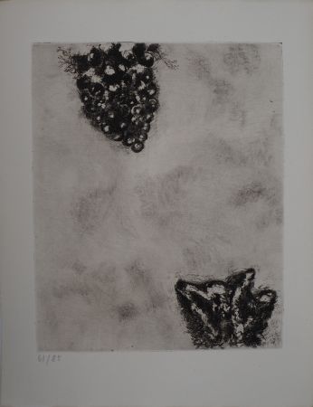 Stich Chagall - Le renard et les raisins