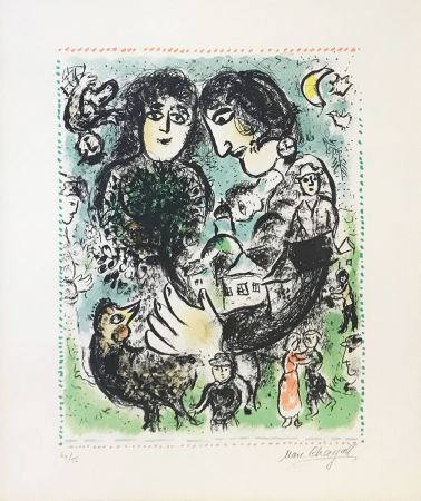 Lithographie Chagall - LE RENDEZ-VOUS