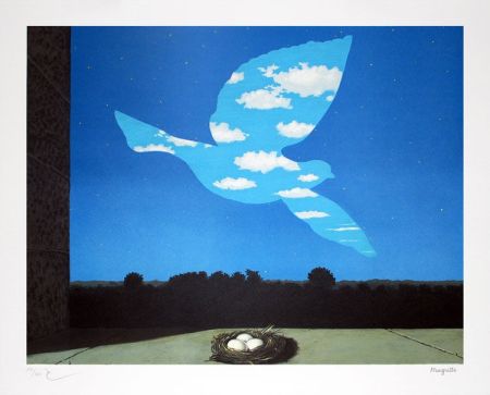 Lithographie Magritte - Le Retour