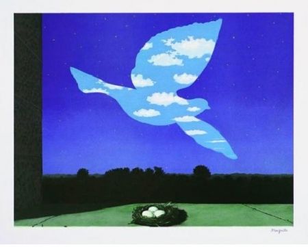 Lithographie Magritte - Le retour, 1940