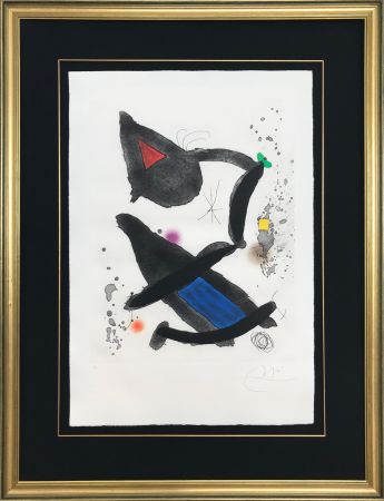 Radierung Und Aquatinta Miró - Le Roi David (King David)
