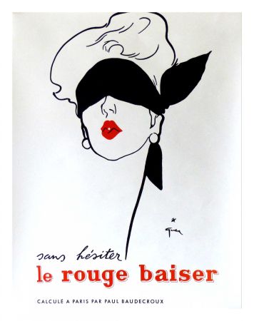 Plakat Gruau - LE ROUGE BAISER