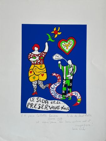 Siebdruck De Saint Phalle - Le Sida est là… préservons-nous 