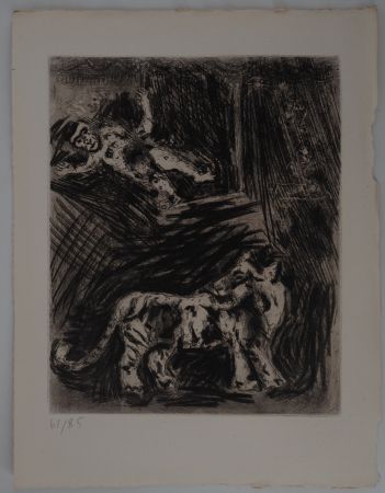 Stich Chagall - Le singe et le léopard