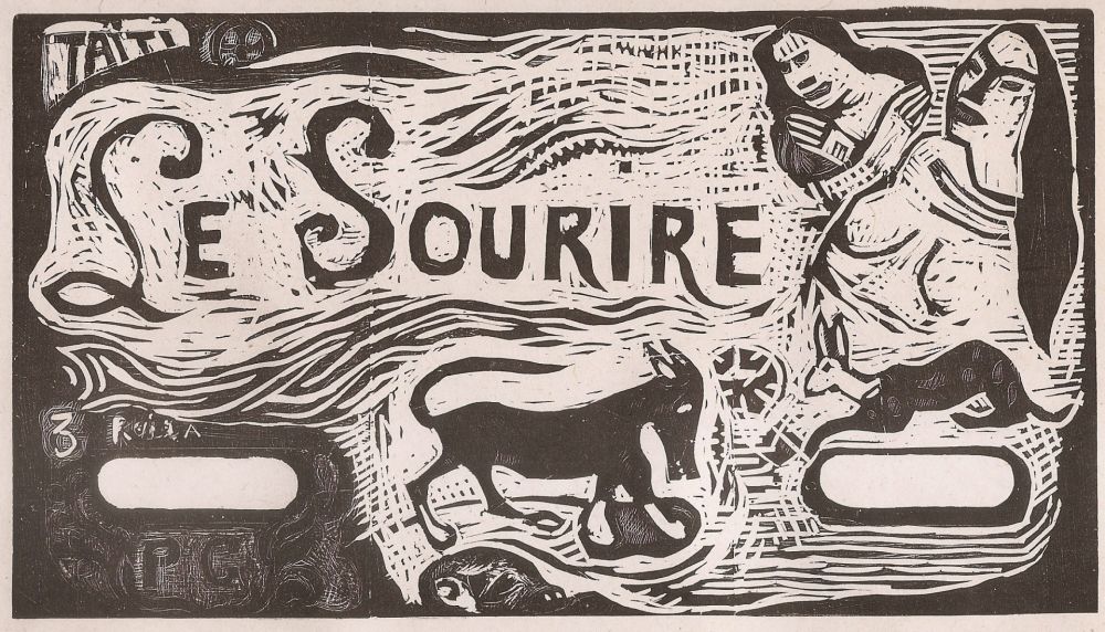 Holzschnitt Gauguin - Le Sourire
