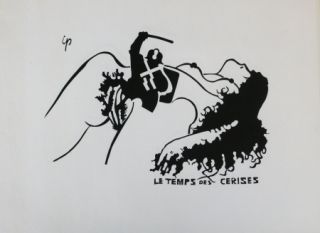 Lithographie Ipousteguy - Le temps des cerises -  mai 1968