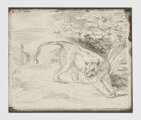 Keine Technische Delacroix - Le tigre en arrêt (A trapped tiger, also: 'Tiger at bay' or 'Tiger at a standstill')