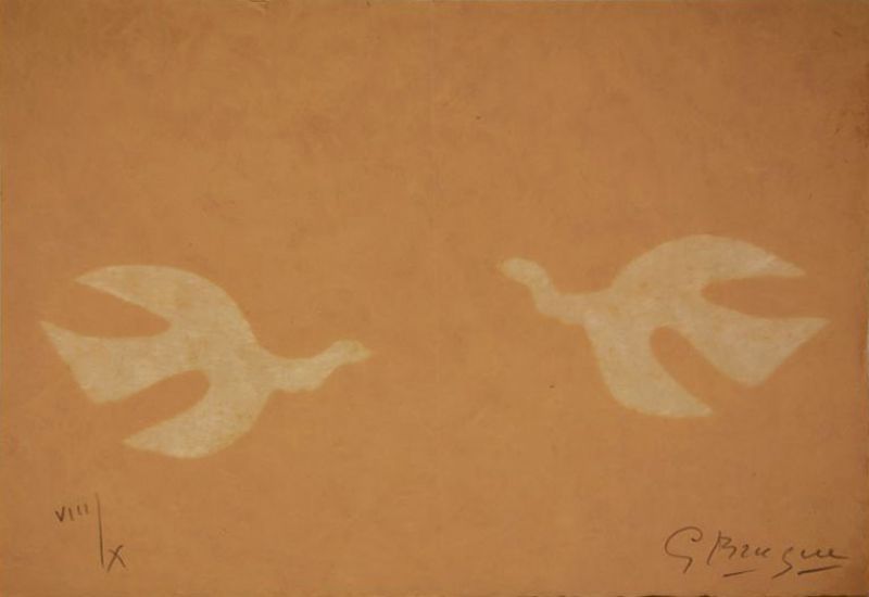Lithographie Braque - Le Tir à l'arc