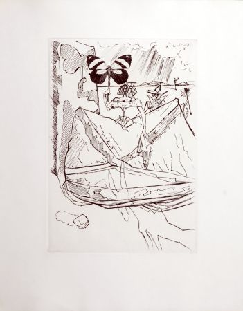 Lithographie Dali - Le Tricorne, 1958