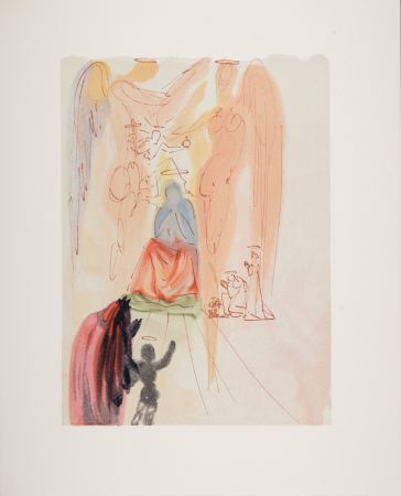 Holzschnitt Dali - Le Triomphe du Christ et de la Vierge, 1963