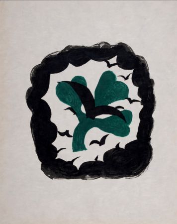 Lithographie Braque - Le Trèfle, 1963