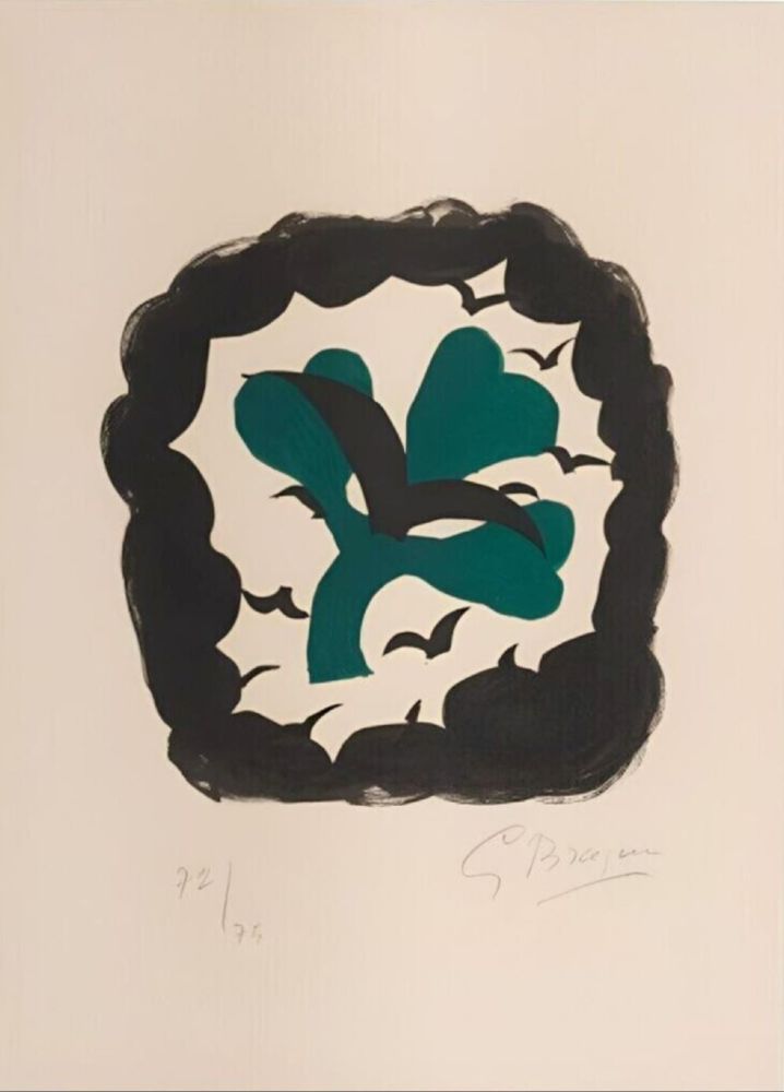 Lithographie Braque - Le Trèfle, from Lettera Amorosa