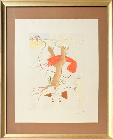 Kaltnadelradierung Dali - Le Téléphone (The Telephone)